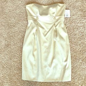 NWT David’s Bridal Champagne Cocktail Dress